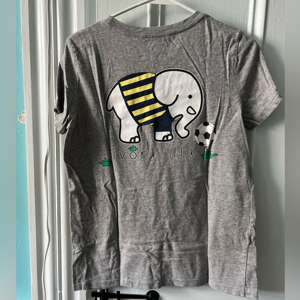 Ivory Ella elephant soccer shirt!